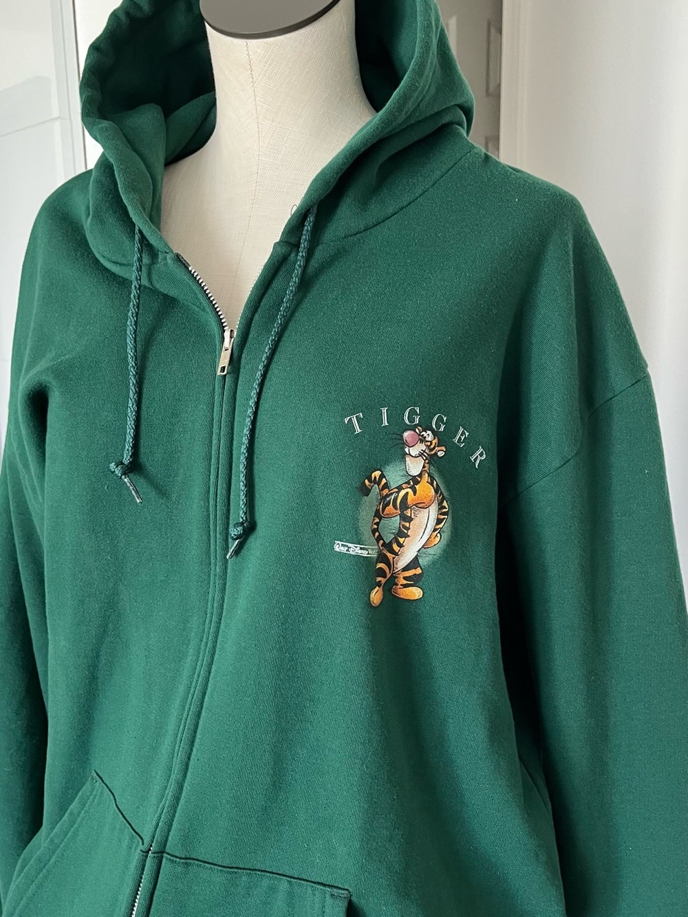 Disney Green Tigger Zip-Up Hoodie